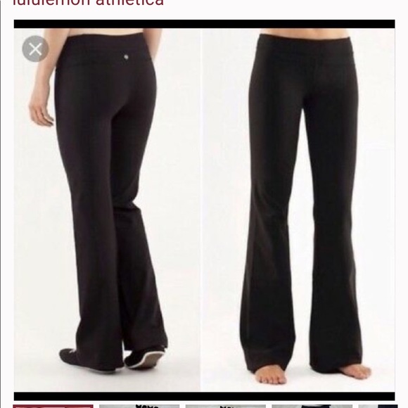 lululemon athletica Pants - LULULEMON Black Flare Leggings Sz 10